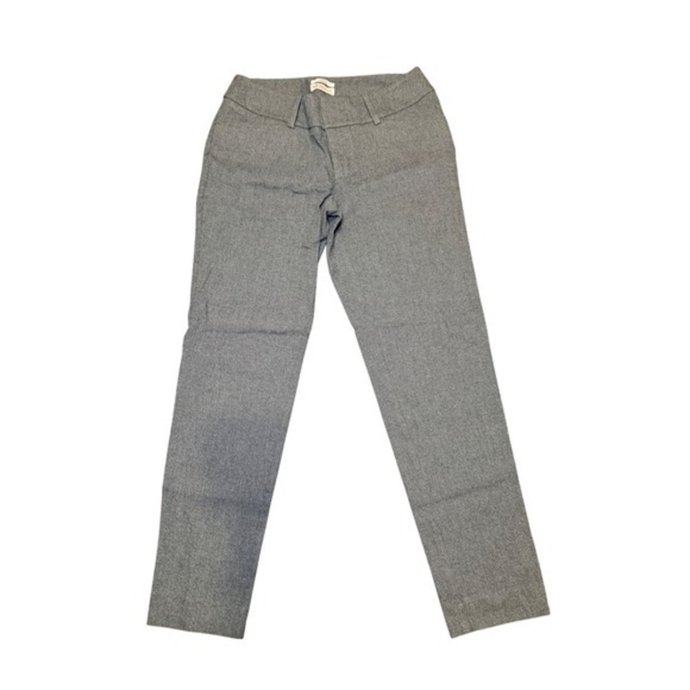 Gray Skinny Straight Pants Stretch Office Casual Workwear Size 2